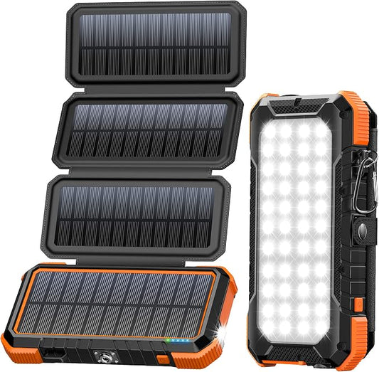 BLAVOR Solar Charger Power Bank, PD 18W Fast Charging 20000mAh Battery Pack