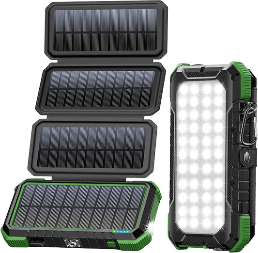 BLAVOR Solar Charger Power Bank, PD 18W Fast Charging 20000mAh Battery Pack