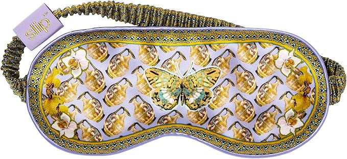 slip Pure Silk Sleep Mask - 100% Pure 22 Momme Mulberry Silk Eye Mask - Comfortable Sleeping Mask with Elastic Band + Pure Silk Filler and Internal Liner, Zodiac Collection: Aquarius