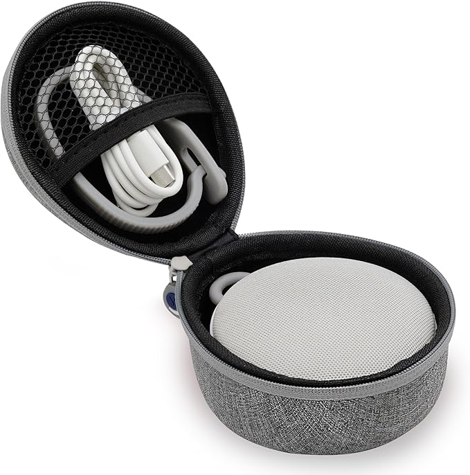 Yogasleep Hushh 2 & Crush Resistant Travel Case, (2 Piece Set) Portable Sound Machine with Backlit Buttons & Night Light, Travel Case with Double Zipper Provides Protection from Scratches & Water