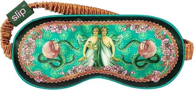 slip Pure Silk Sleep Mask - 100% Pure 22 Momme Mulberry Silk Eye Mask - Comfortable Sleeping Mask with Elastic Band + Pure Silk Filler and Internal Liner, Zodiac Collection: Gemini