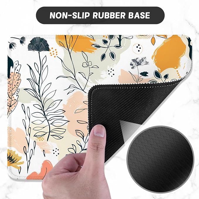 ITNRSIIET Mouse Pad with Stitched Edge Premium Textured Smooth Precise