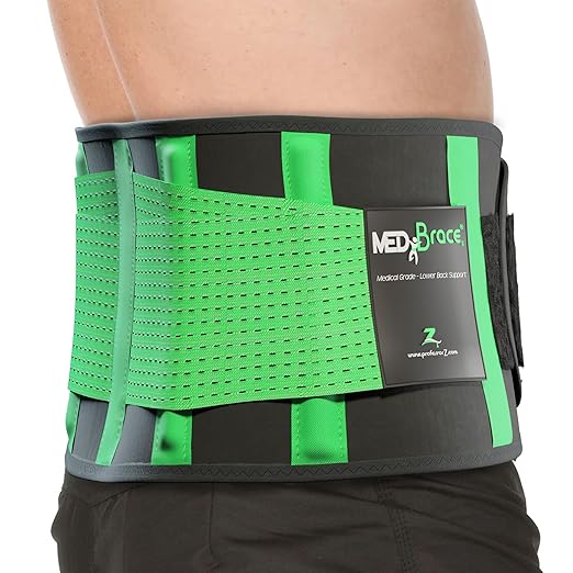 Back Brace Support Belt for Lower Lumbar Pain Relief for Men and Women - Medical Grade Orthopedic Waist Compression for Sciatica Nerve, Scoliosis, Disc or Lifting at Work