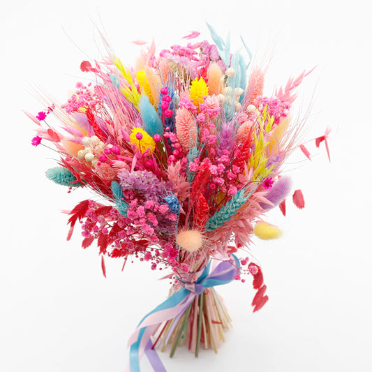 119PCS Pink Pampas Grass, Dried Flowers Bouquet Pink Flowers Preserved Flowers, Colorful Pampas Grass,Natural Dried Plants for Home Decor, Boho Floral Arrangements, Wedding Decor, Flower for Vase