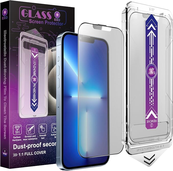 2 Pack Matte Screen Protector for iPhone 16e/iPhone 14/iPhone 13 Pro/iPhone 13