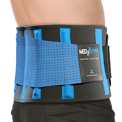 Back Brace Support Belt for Lower Lumbar Pain Relief for Men and Women - Medical Grade Orthopedic Waist Compression for Sciatica Nerve, Scoliosis, Disc or Lifting at Work