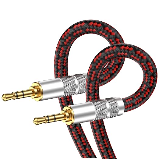 3.5mm Aux Cord, Audiophile Audio Auxiliary Cable 3.5 mm Male to Male Stereo