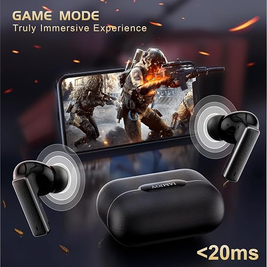 IAMJOY Gaming Earbuds, 20ms Low Latency, Active Noise Cancelling