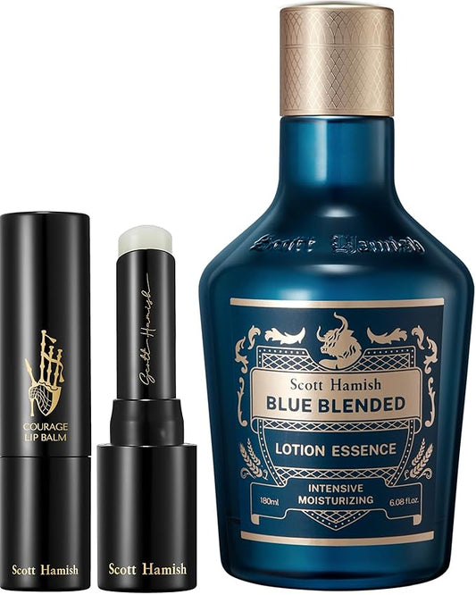 Blue Blended Lotion Essence + Courage Lip Balm Bundle