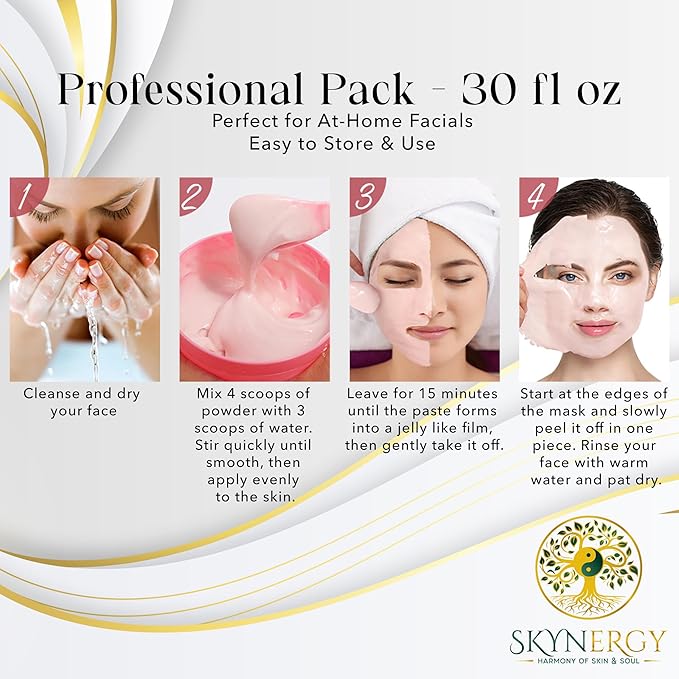 Radiant Orange Ultra Hydrating Jelly Mask -Professional Grade Hydroglo Facials Professional Peel Off Face Mask for Skin Hydration, Radiance, Reduced Fine Lines & Pigmentation | 30 fl oz