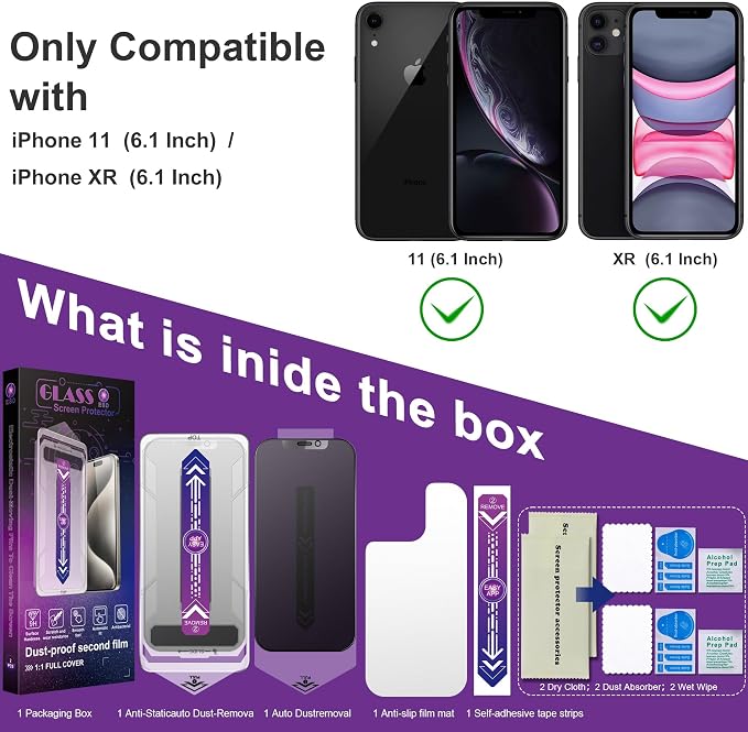 2 Pack Matte Privacy Screen Protector