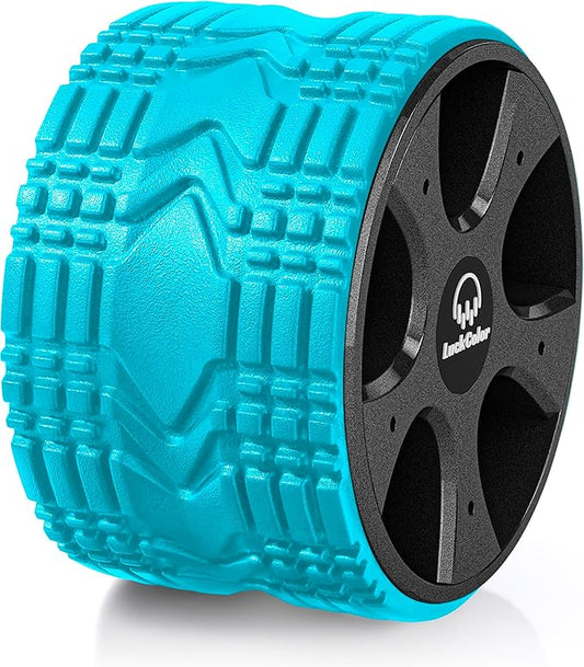 Back Roller Wheel for Deep Tissue Massage,Yoga Wheel for Back Pain & Stretching, Comfy Deep Tissue Massage Roller for Back,Spine Alignment & Tension Relief