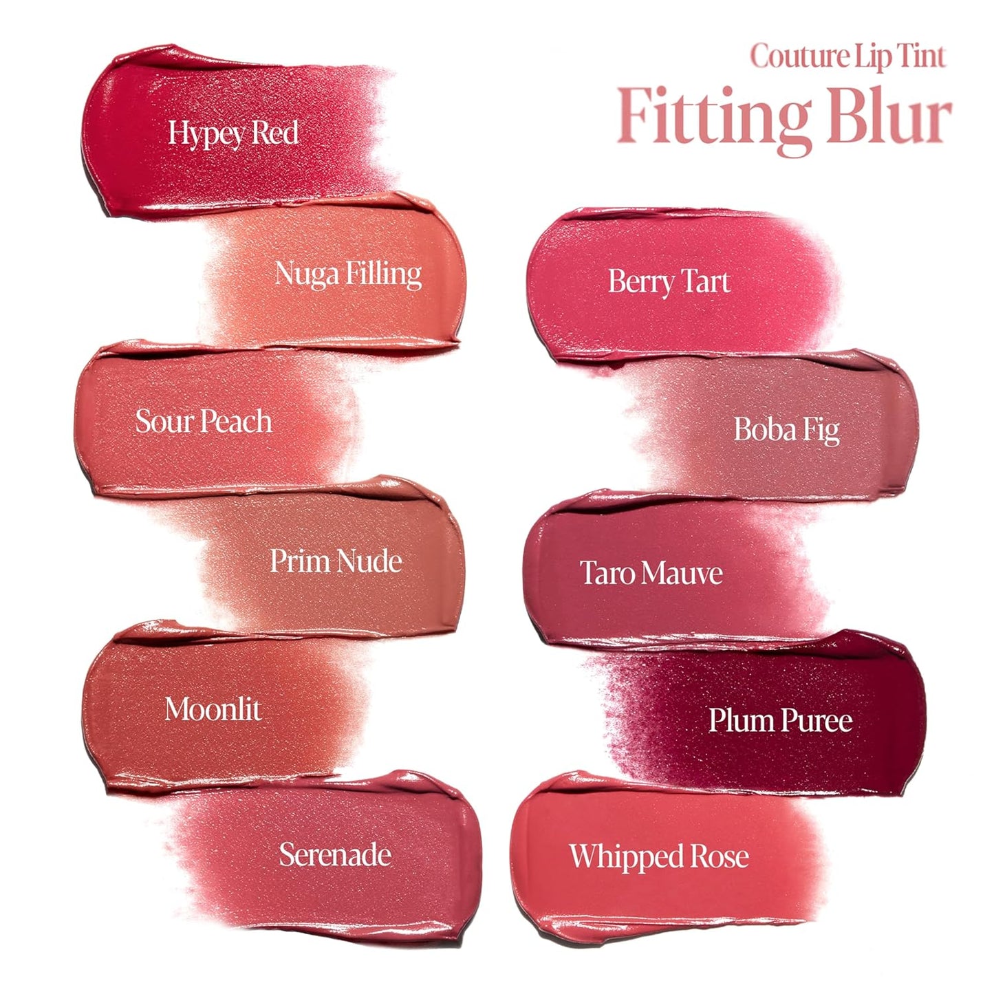 Espoir Couture Lip Tint Fitting Blur #1 Hypey Red 0.14oz | Soft and Creamy Color for Blurry Lip Look | Smudge-Proof Fixing Lip Stain | Lightweight and Comfortable Matte Finish