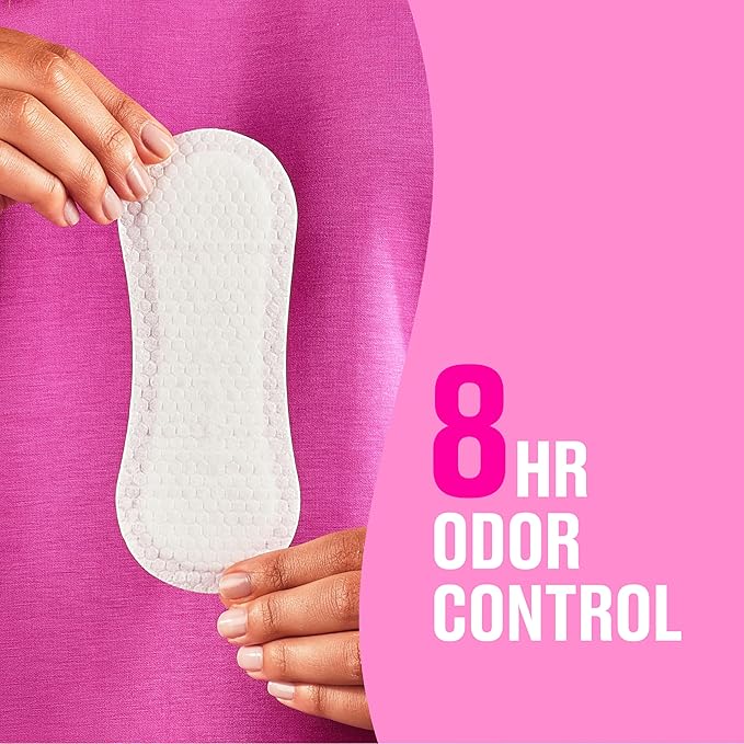 Carefree Panty Liners for Women, Thong Liners, Unwrapped, Unscented, 49ct | Pantiliners, Carefree Liners, Daily Liners for Women, Light Periods and Leaks | 49ct (Packaging May Vary)