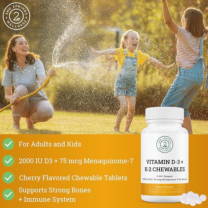 Sleep Well & Vitamin D3+K2 Chewables Bundle